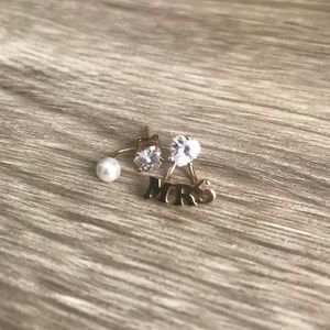 Betsey Johnson bridal earrings